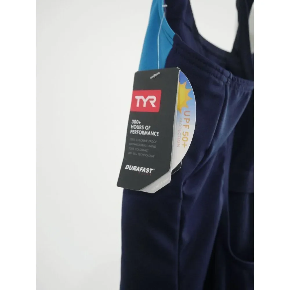 TYR Durafast Elite® Women's UPF50+ Chlorine Proof Swimsuit Blue Size 10